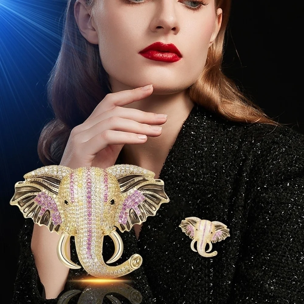 VQ Elephant Brooch